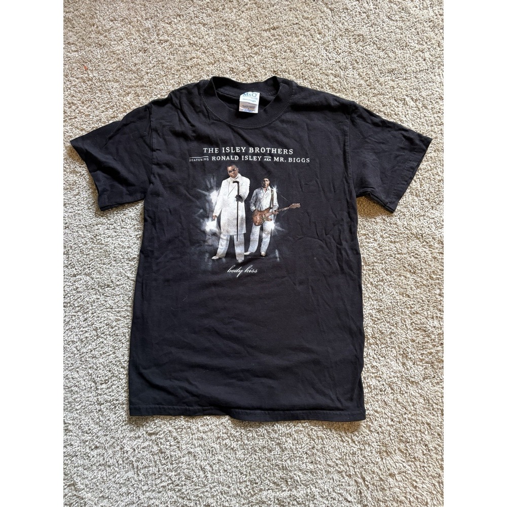 Vintage 2003 The Isley Brothers Body Kiss Licensed & Official Black T-Shirt Sz S